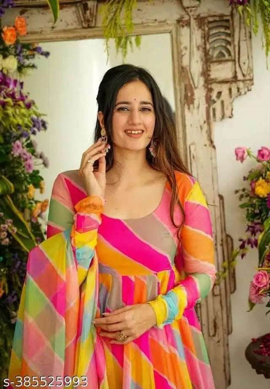Georgette Printed Gown with Dupatta for Women (Multicolor, M) cmimgopt-60973e05-6486-445d-ae43-f77318c85269-webp_1 Womens Gown