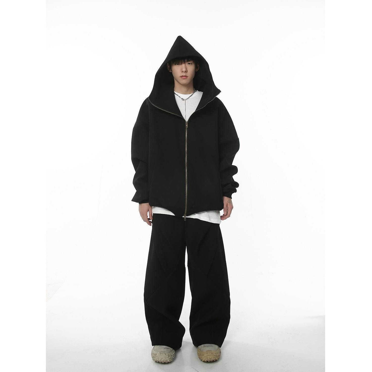 American Retro High Street Double-headed Zipper Casual Pants d1c5950c-3e14-43af-8990-e78556ce3dec Print Material