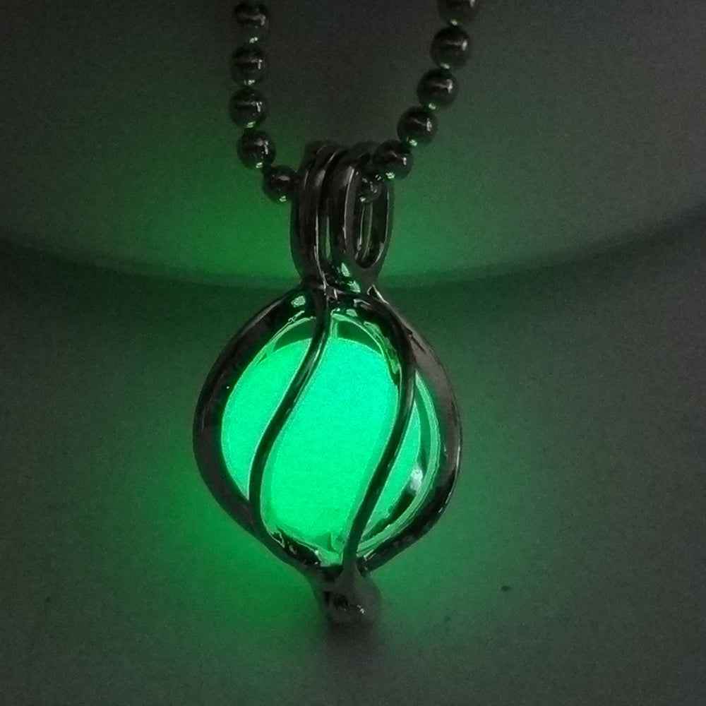 Light Green Glow-in-the-Dark Whirlwind Hollow Pendant Necklace – Trendy &amp; Unique da1b9da6-9dbe-4c54-8f17-516a4adf3815 Print Material