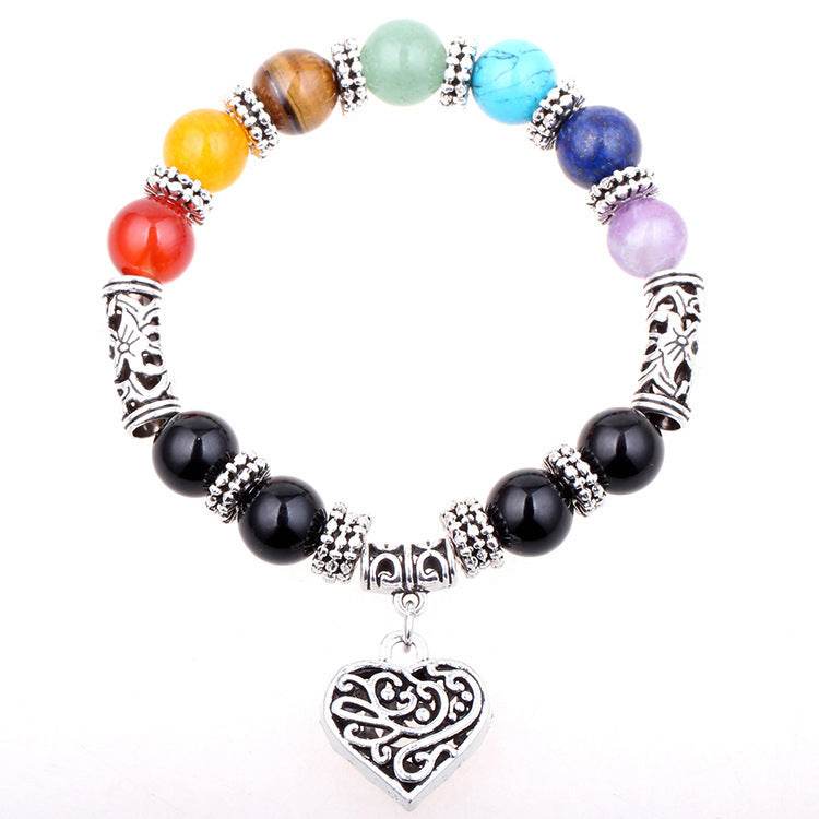 Silver Seven Chakra Yoga Energy Bracelet dd8d8b59-7ca5-40d2-a930-b646e3ab7194