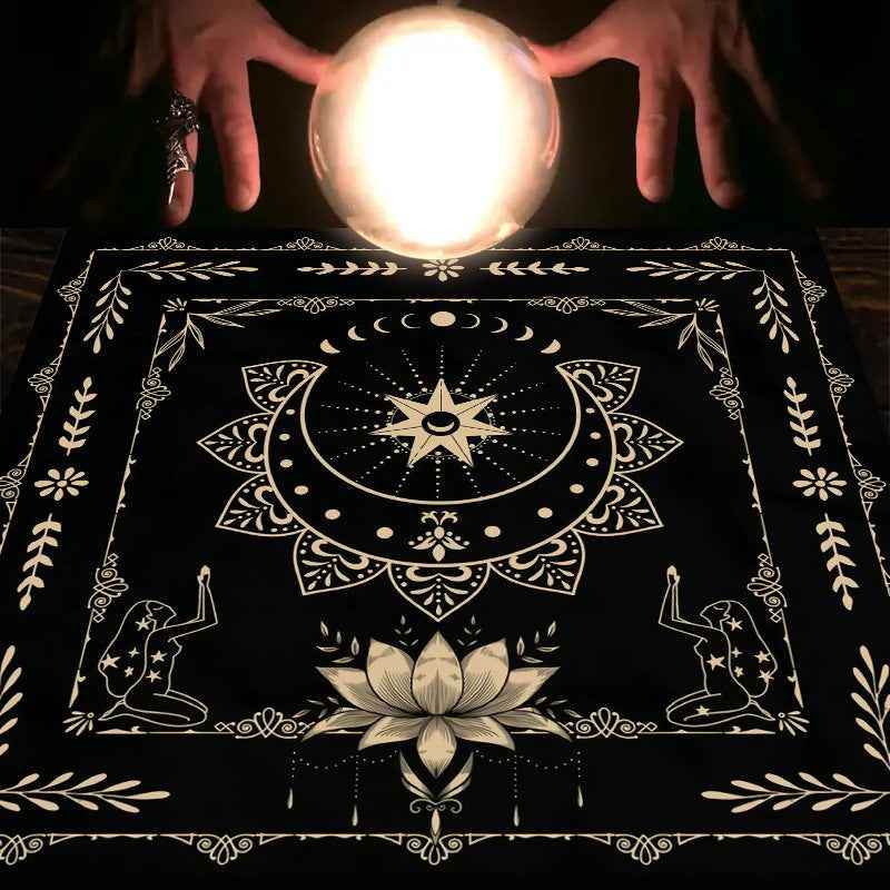 Tarot Tablecloth Board Game Decorative Cloth Have Your Power Mandala Moon Phase Floral Butterfly Tablecloth e3ec5d4f-acf8-4438-8f84-279ca75de708 Print Material