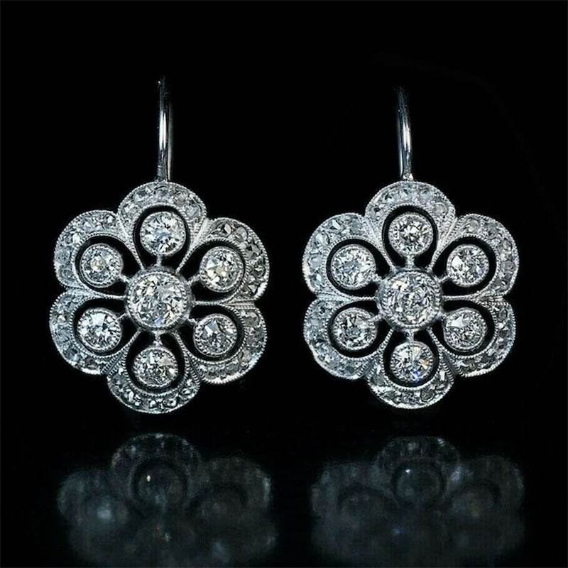 Earrings D Female Geometric Circular Zircon Earrings e52a5fba-928c-4813-bdc1-bcd387449d06