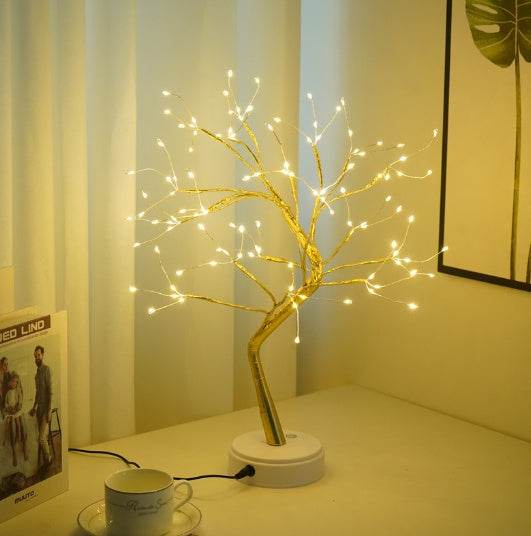 Rice grains in gold tree Led Copper Wire Light Bedroom Light f156e1a6-7745-4483-b91d-9ba6da68dfa0 Print Material
