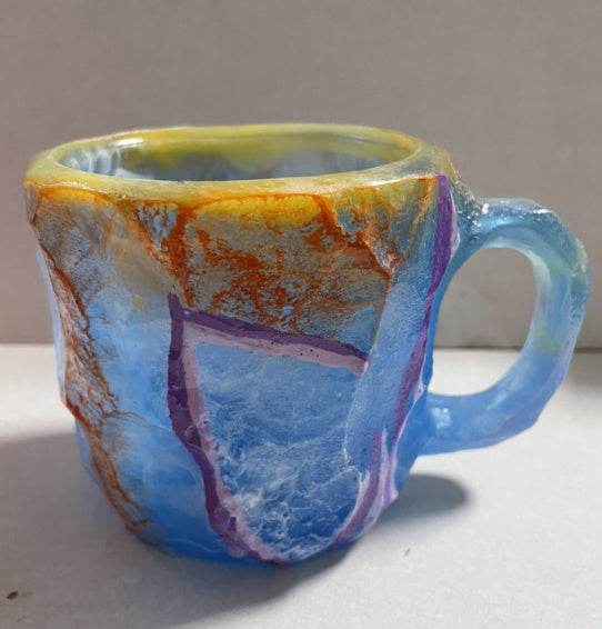 Colored Ore 10cm High No inner liner 400ml Resin Mineral Crystal Coffee Mugs With Handles Elegant Fake Mineral Crystal Cup For Workplace Home Decor Christmas Gift Kitchen Gadgets fa73e330-c8a3-4e54-8f1d-014afeaebf3d Print Material