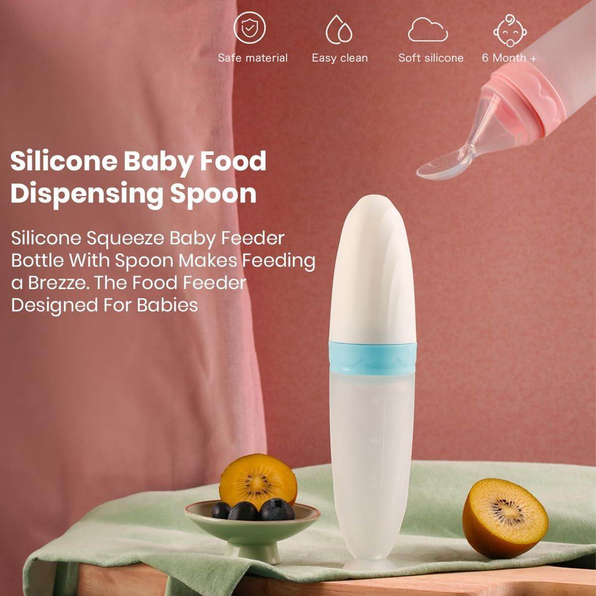 BOSS MANGO Baby Food Feeder Spoon for Gentle Feeding ksqrf7-20-baby-food-feeder-spoon-silicone-squeeze-feeding