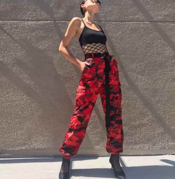 Stylish Camouflage Harem Pants ksqrf7-20-stylish-camouflage-harem-pants-red-black-denim Print Material
