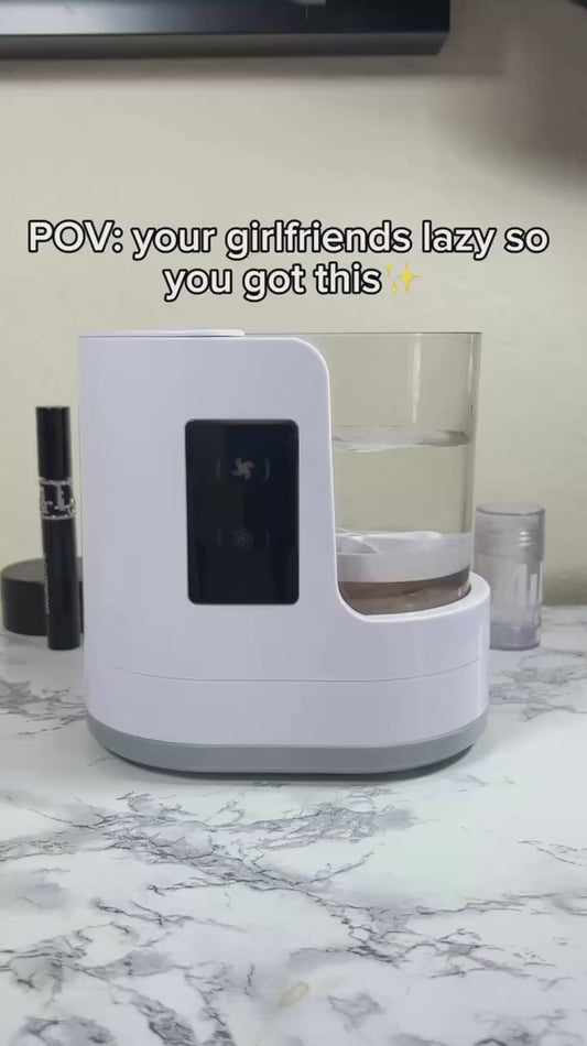 Electric Makeup Brush Cleaner Rechargeable Makeup Brushes Cleaning Tool Automatic Makeup Brush Cleaning Stand Device